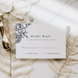 Secret Garden RSVP-kaart RSVP Kaartje