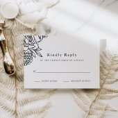 Secret Garden RSVP-kaart RSVP Kaartje