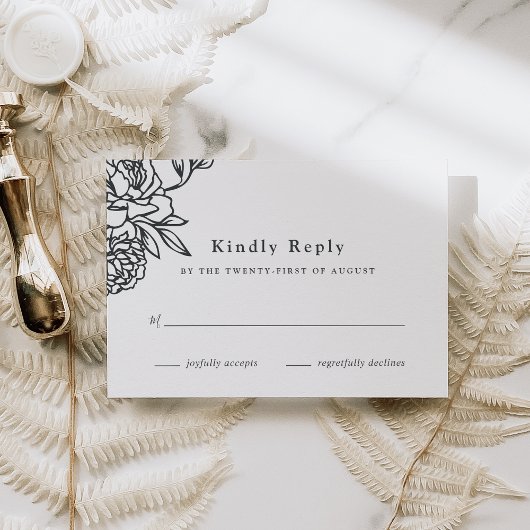 Secret Garden RSVP-kaart RSVP Kaartje