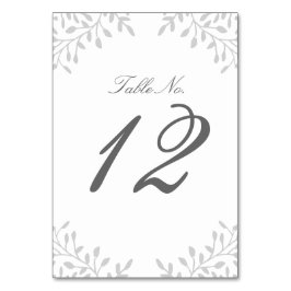 Secret Garden Trouwtafel Nummer - Grijs Kaart