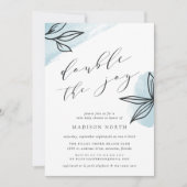 Secret Garden Twins Baby shower Invitation Kaart (Voorkant)
