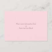 Secret Garden Watercolor Mason Jar Ontvangstkaart Informatiekaartje (Achterkant)