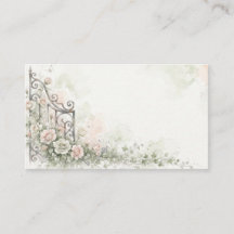 Secret Garden Watercolor Roos Plaatskaart