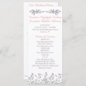 Secret Garden Waterverf Bloemenprogramma Kaarten (Voorkant / Achterkant)