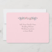 Secret Garden Waterverf Floral sla de datumkaart o Save The Date (Achterkant)