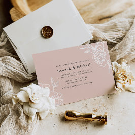 Secret Garden Wedding Invitation | Blush Kaart