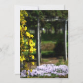 Secret Garden Wedding Invitation Kaart (Achterkant)