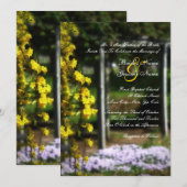 Secret Garden Wedding Invitation Kaart (Voorkant / Achterkant)