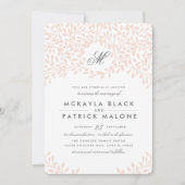 Secret Garden Wedding Invite - Blush Kaart (Voorkant)