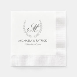Secret Garden Wedding Monogram Servetten