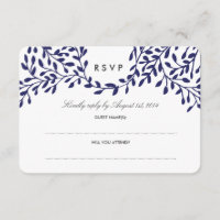 Secret Garden Wedding RSVP - marine