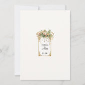 Secret Garden Wedding Save the Date Kaart (Achterkant)