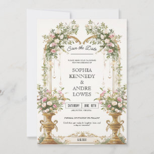 Secret Garden Wedding Save the Date Kaart