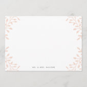 Secret Garden Wedding Stationery - Blush Notitiekaartje (Voorkant)