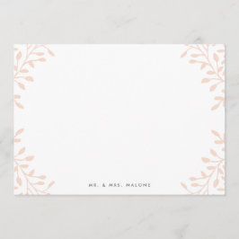 Secret Garden Wedding Stationery - Blush Notitiekaartje