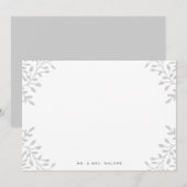 Secret Garden Wedding Stationery - Grijs Notitiekaartje (Voorkant / Achterkant)