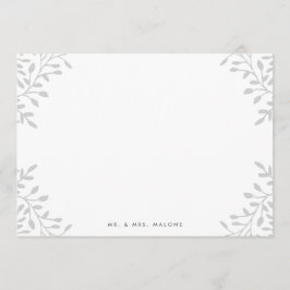 Secret Garden Wedding Stationery - Grijs Notitiekaartje