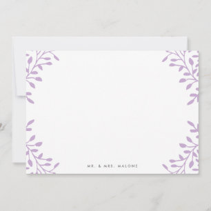 Secret Garden Wedding Stationery - Orchid Paars Notitiekaartje