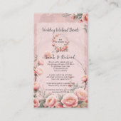 Secret Garden Wedding Weekend Info Informatiekaartje (Voorkant)