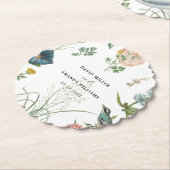 Secret Garden Wildflower Lijst Kartonnen Onderzetters (Gekanteld)