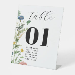 Secret Garden Wildflower Lijst Reclamebord Met Voetstuk