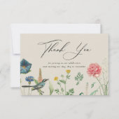 Secret Garden WildFlowers Lijst Bedankkaart (Voorkant)