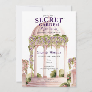 Secret Garden Wisteria  Gazebo Bruidsshow Kaart