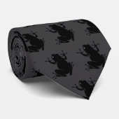 Secret Heart Frog Minimalist Graphic Stropdas (Opgerold)