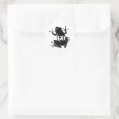 Secret Heart "GO" Flying Frog Classic Ronde Sticker (Tas)