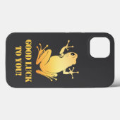 Secret Heart -Gold Flying Frog Classic Case-Mate iPhone Case (Achterkant (horizontaal))