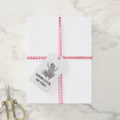 Secret Heart -Silver Flying Frog Classic Cadeaulabel (Met Touw)