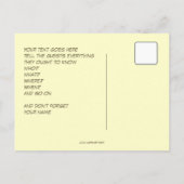 Secret hush emoticon surprise party uitnodiging briefkaart (Achterkant)