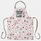 Secret ingrediënt is liefde over print Schort (Voorkant)