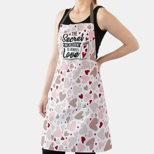 Secret ingrediënt is liefde over print Schort (Insitu)