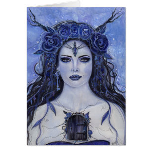 Secret keeper gothic art wenskaart van Renee