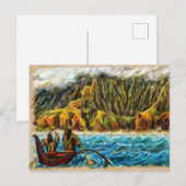 Secret Lau Napali Coast Kauai Briefkaart (Voorkant / Achterkant)