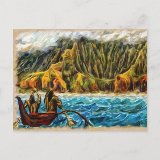 Secret Lau Napali Coast Kauai Briefkaart (Voorkant)