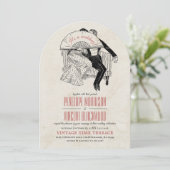 Secret Love Wedding Invitation Kaart (Staand voorkant)