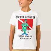 Secret Member SCUBA Steve Kinder T-shirt (Voorkant)