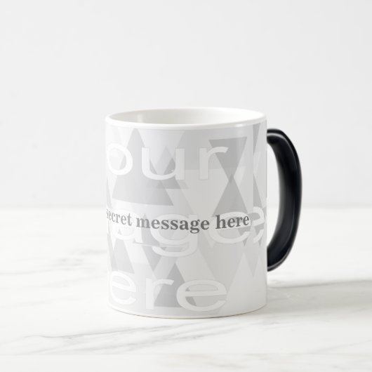 Secret Message Morphing Template Mug Magische Mok (Voorkant rechts)
