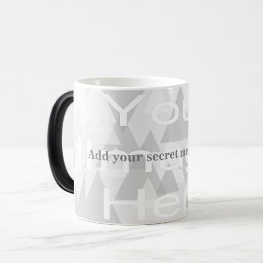 Secret Message Morphing Template Mug Magische Mok (Voorkant links)
