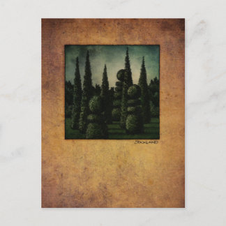 Secret Moonrise Garden Art Briefkaart