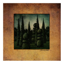 Secret Moonrise Garden Art