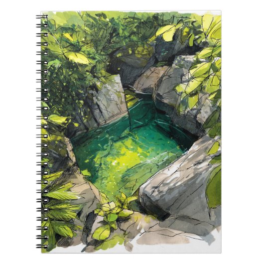 Secret Oerwoud Pool Notitieboek (Voorkant)
