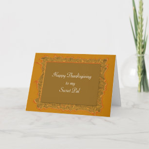 Secret PAL Thanksgiving Feestdagen Kaart