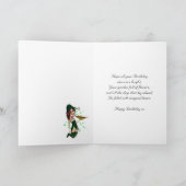 Secret Pal, Verjaardag Kaart - Fantasy Schattige E (Binnen)