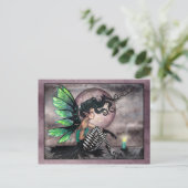 Secret Place Fairy met kaars Briefkaart (Staand voorkant)