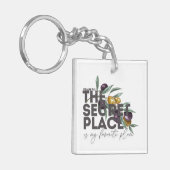 Secret Place Psalm 91 Christelijk T-shirt Sleutelhanger (Voorkant Links)