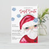 Secret Santa Gift Exchange Classic Christmas Kaart (Staand voorkant)