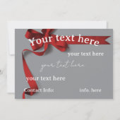 Secret Santa Gift Exchange Kaart (Achterkant)